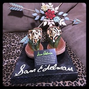 **RARE** Sam Edelman Ruth Leopard wedge